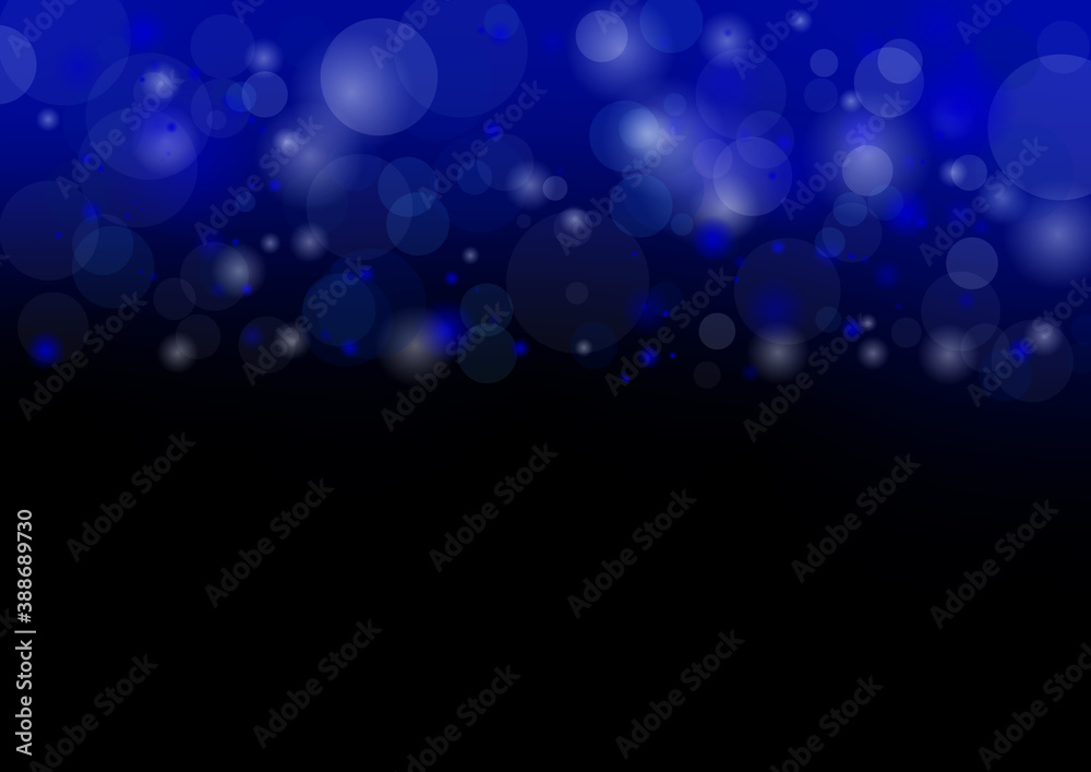 青 黒 照明 玉ボケ 背景 壁紙 Blue Bokeh Background Stock Vector Adobe Stock