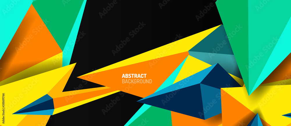 3d low poly abstract shape background vector illustration 3d low poly abstract shape background vector illustration