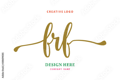 FRF lettering logo is simple, easy to understand and authoritative photo