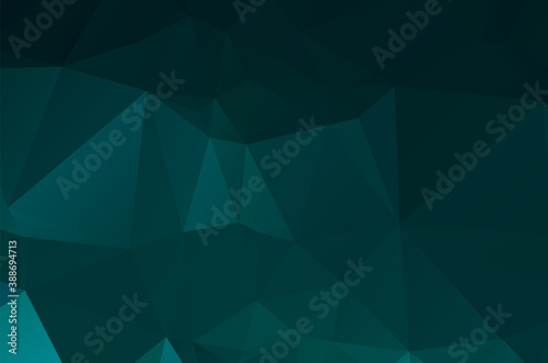 Gradient Green vector shining triangular layout. Glitter abstract illustration
