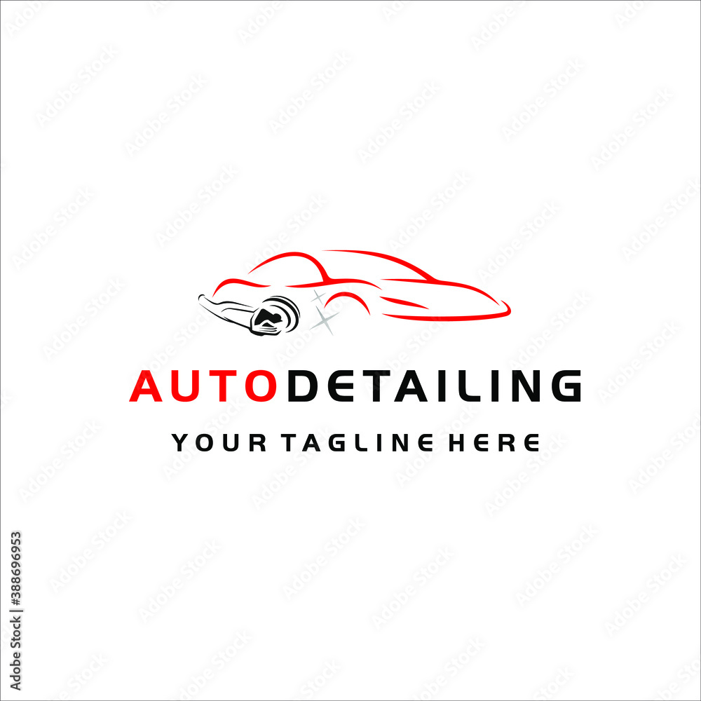 Fotografie Auto detailing car repair shop
