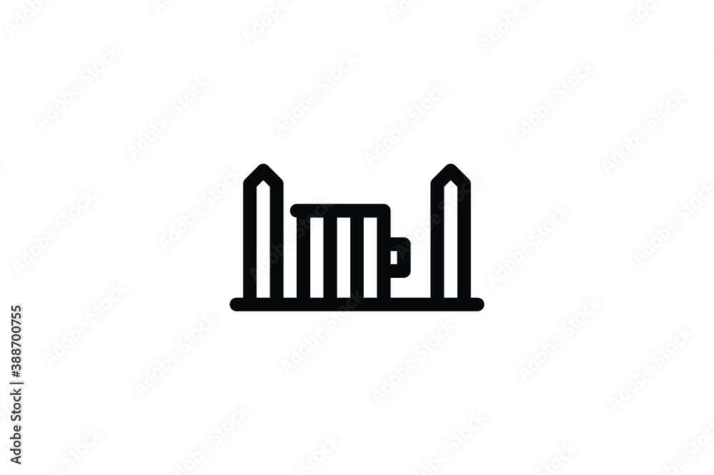 Smart Home Icon - Automatic Gate Smart Home Icon - Automatic Gate