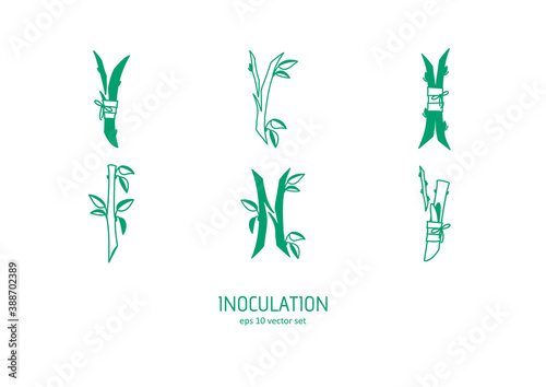 Sprout - vector icons set.