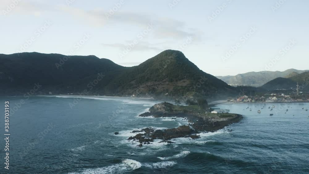 Matadeiro beach, aerial film from Florianópolis