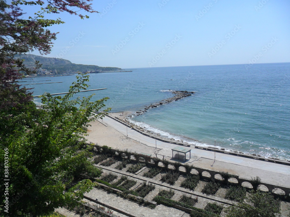 The botanical gardens and nature around the city of Varna by the Black Sea in Bulgaria