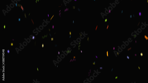 colorful rainbow confetti sparkle abstract texture overlays glitter golden particles on black.