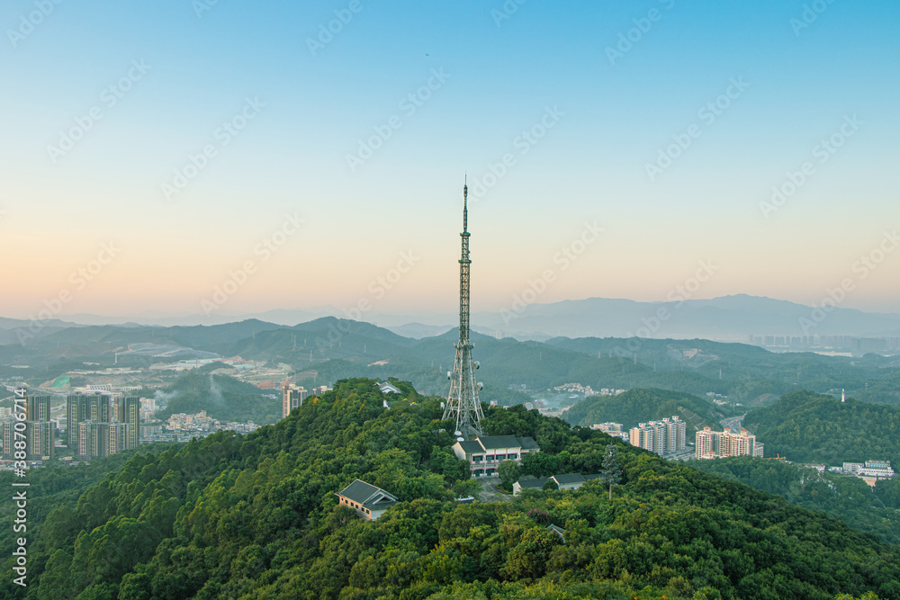 Fototapeta premium Tower on the mountain