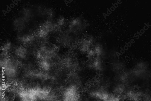 gray dust overlay particle abstract grunge texture and texture effect isolated on black.