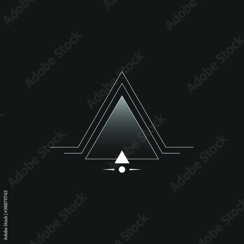 Geometric element, symbol, emblem. Decorative ornament. Vector illustrarion eps 10.
