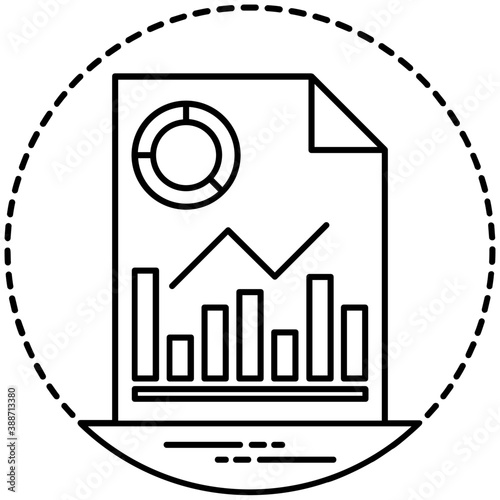 A sheet with statistical analysis representing market analysis