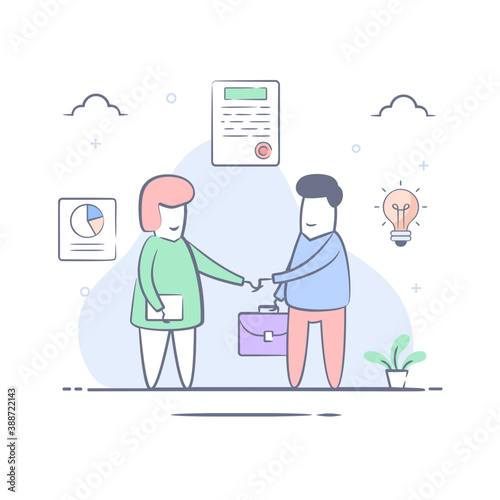 Business Partners  © Vectors Point