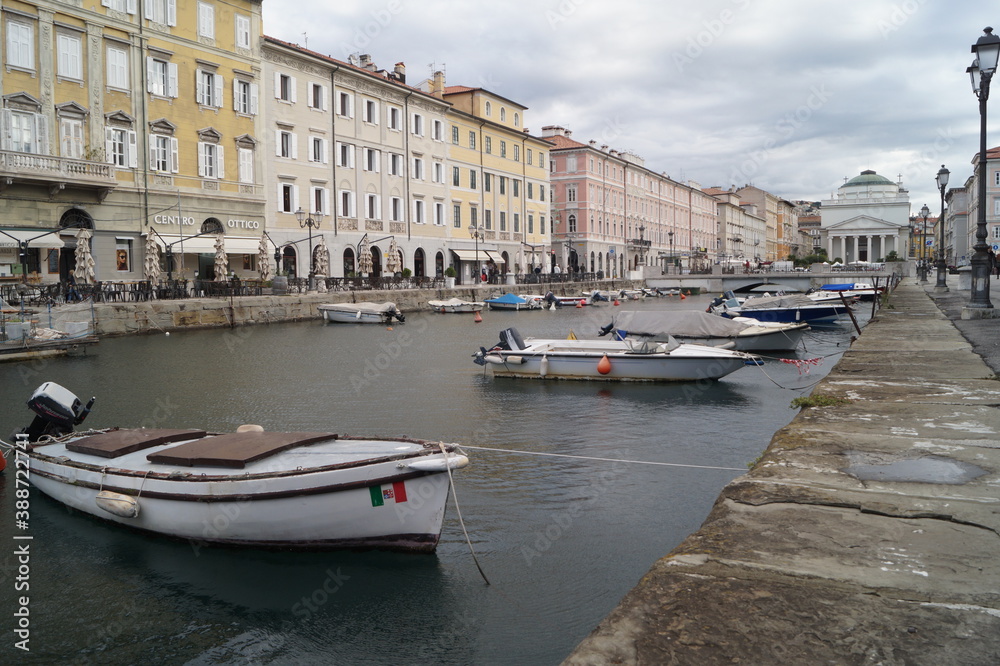 Canal in Trieste, Italy, October 2016