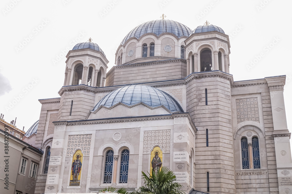 the Serbian Orthodox church, Trieste, italy. october 2016