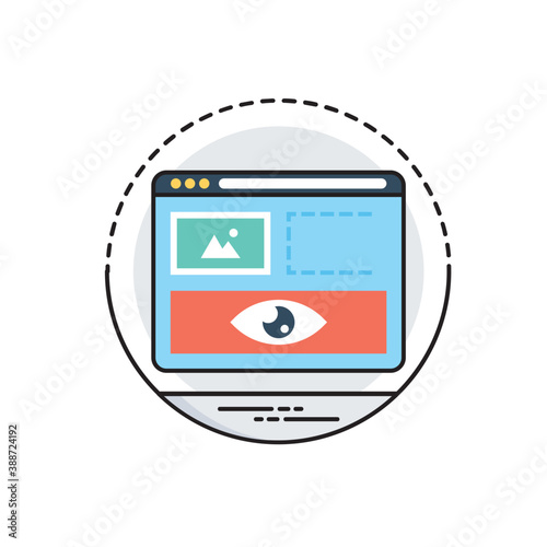 
Computer/mobile application with picture and gears to edit representing process of photo editing 
