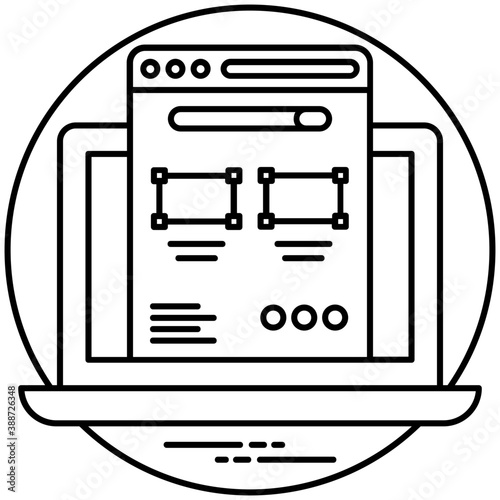 
Computer/mobile application with picture and gears to edit representing process of photo editing 
