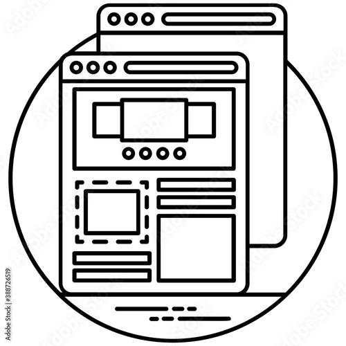 
Computer/mobile application with picture and gears to edit representing process of photo editing 
