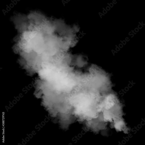 abstract white smoke natural overlay white fog realistic effect dust on black.