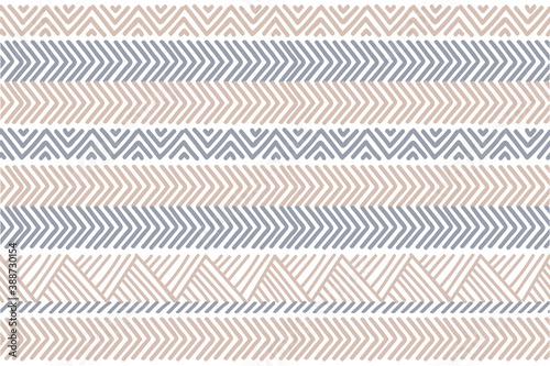Ethnic vector seamless pattern. Tribal geometric background, boho motif, maya, aztec ornament illustration. rug textile print texture