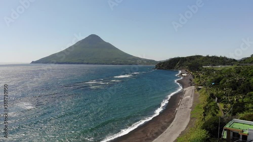 鹿児島の開聞岳ドローン