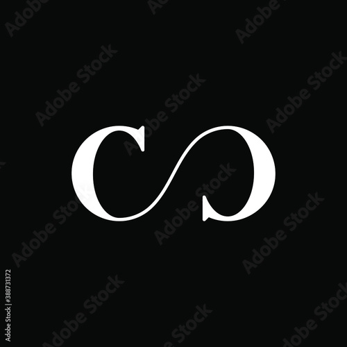 Letters CC Monogram logo in stylish and elegant shape, Palindrome monogram logo design