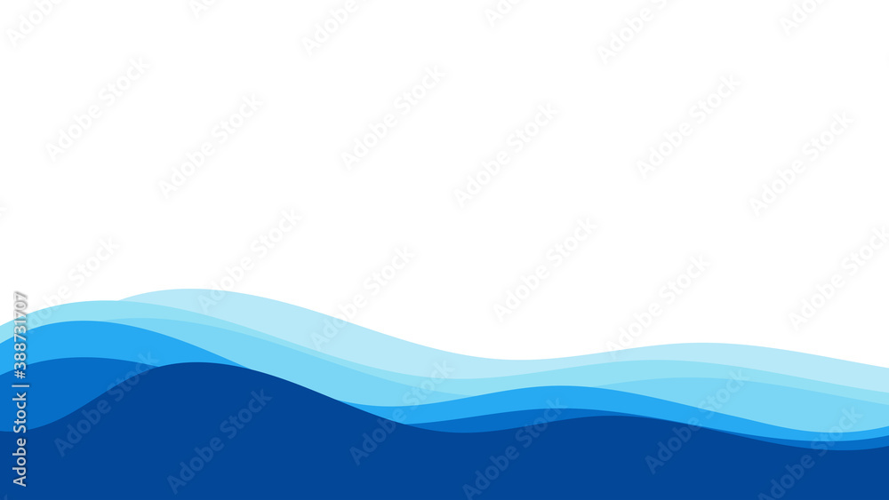 Blue water ocean wave background vector illustration Blue water ocean wave background vector illustration