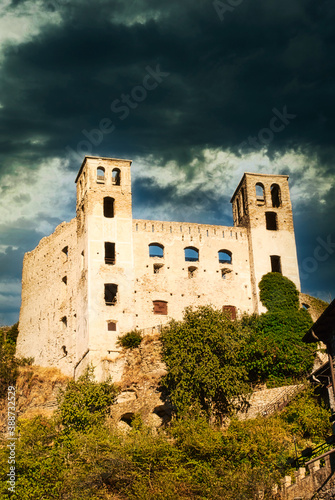 castle in the morning,Doria's family,Dolceacqua village,Liguria