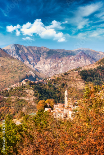 Andagna Village,Ligurian Alpes,Valle Argentina.Italy