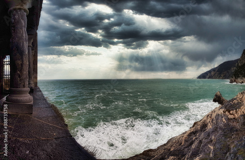 beach at sunset Porto Venere
