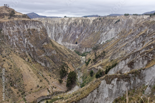 Zumbahua Canyon in Cotopaxi Province, Ecuador