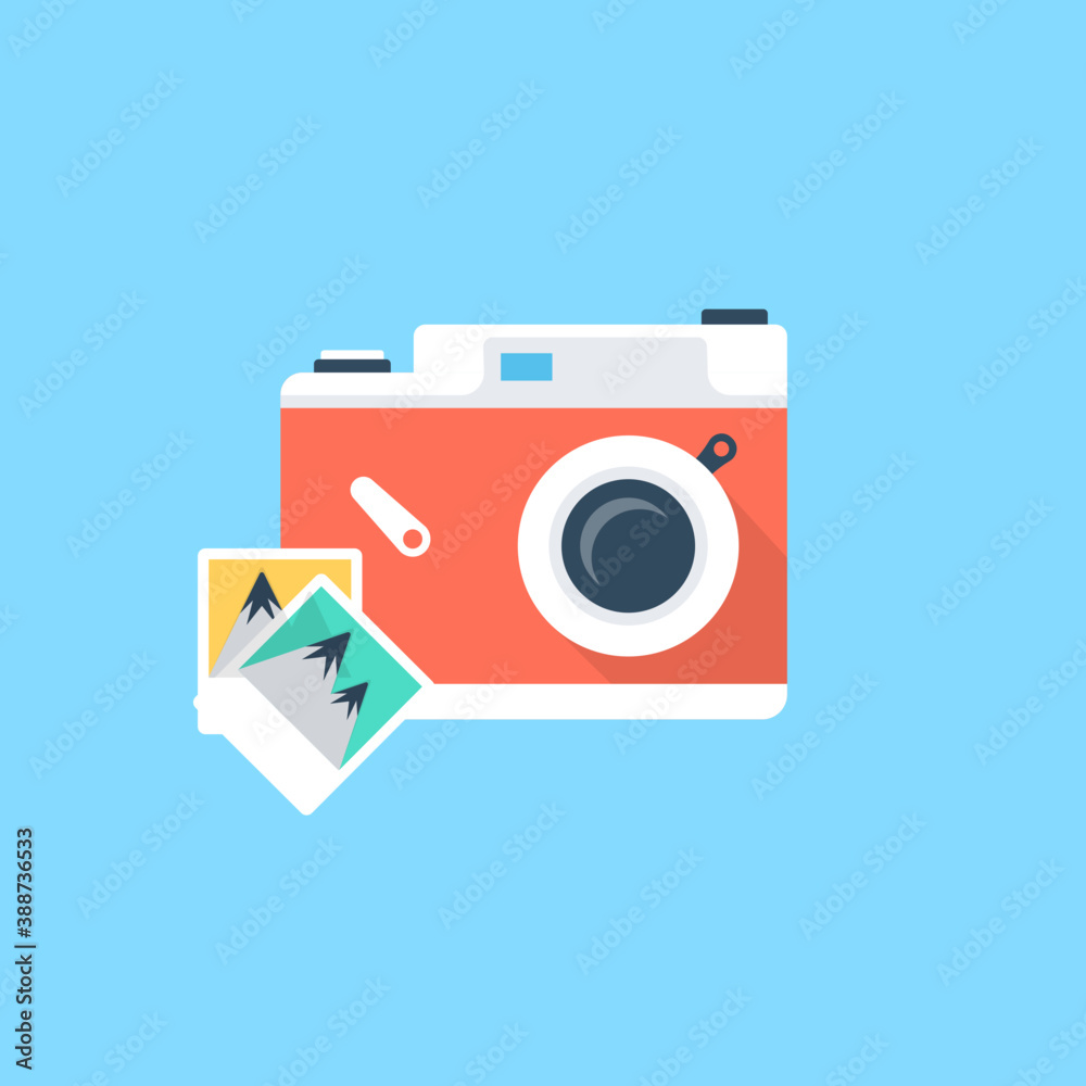 A digital camera with clicked hard copy photos aside symbolizing the concept of photography
A digital camera with clicked hard copy photos aside symbolizing the concept of photography