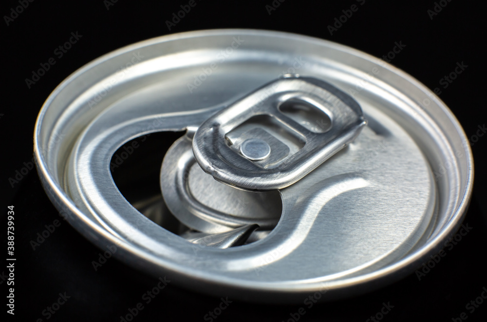 Can of fizzy drink close up on black background. Refreshing during summer heat. Vacations mood. Can of fizzy drink close up on black background. Refreshing during summer heat. Vacations mood.