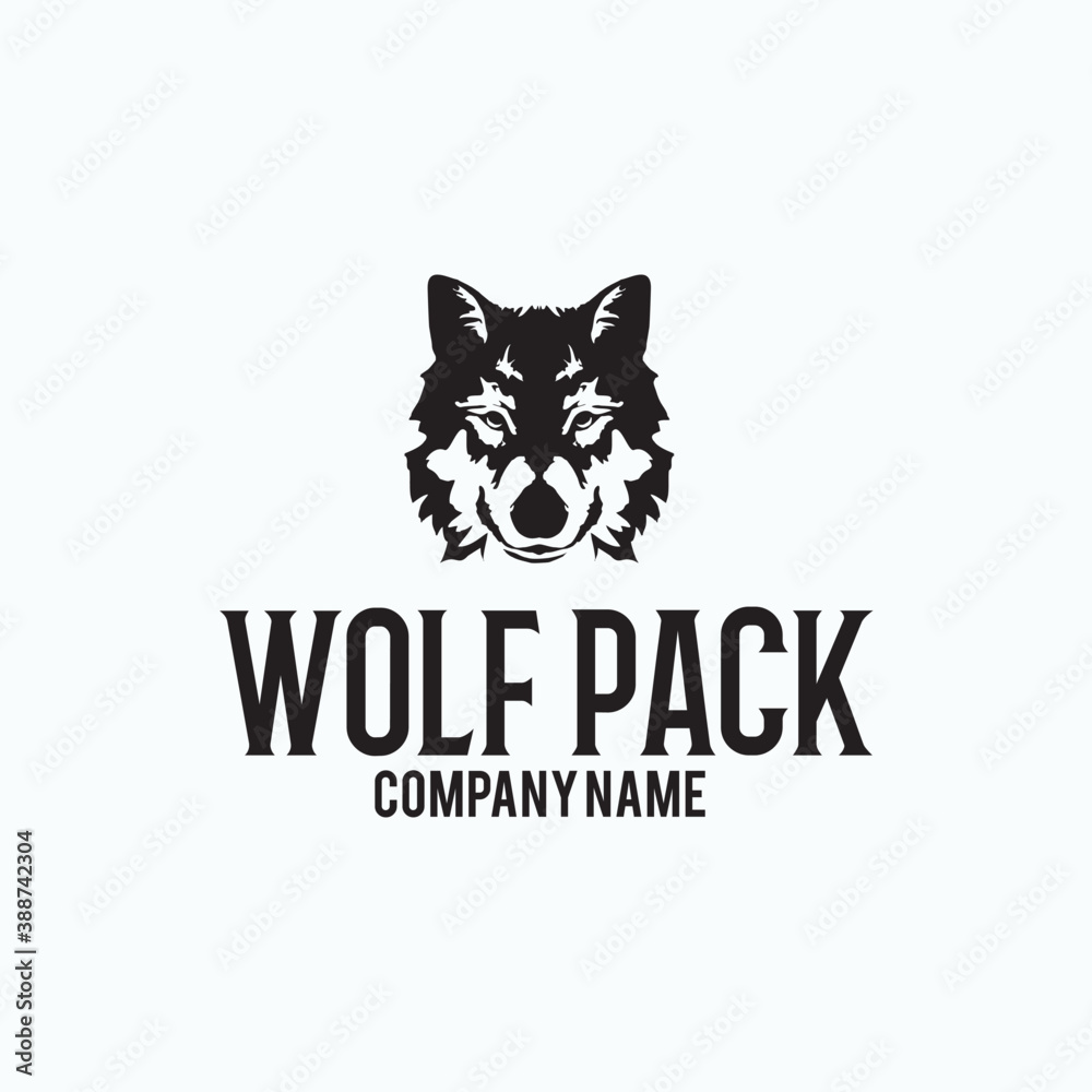 wolf pack logo exclusive design inspiration