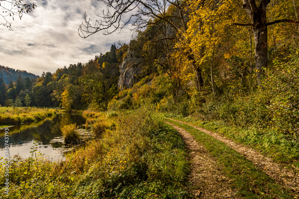 Fantastic autumn hike in the beautiful Danube valley near the Beuron monastery Fantastic autumn hike in the beautiful Danube valley near the Beuron monastery