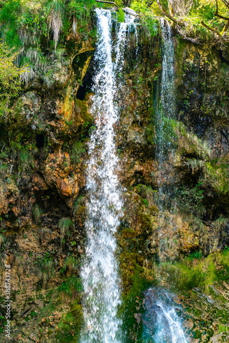 Gostilje waterfall at Zlatibor mountain in Serbia photo