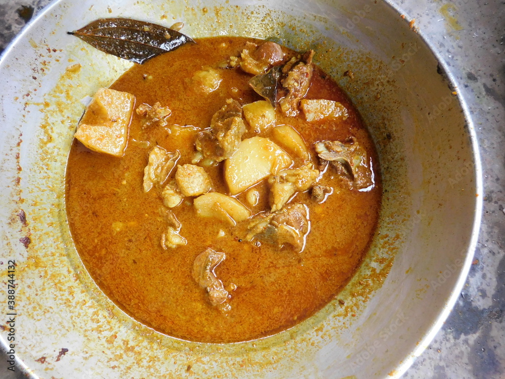 indian mutton curry recipe photo Stock Photo | Adobe Stock