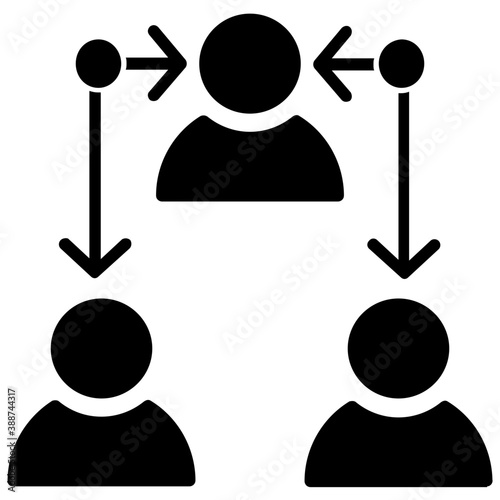 
Human avatar surrounded by a network of entities, this icon is for affiliate marketing 
