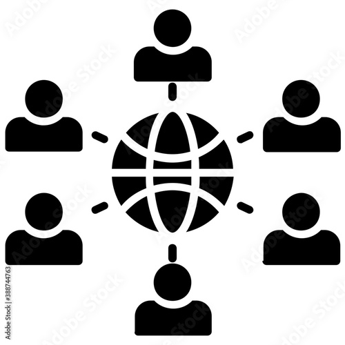 
Human avatar surrounded by a network of entities, this icon is for affiliate marketing 
