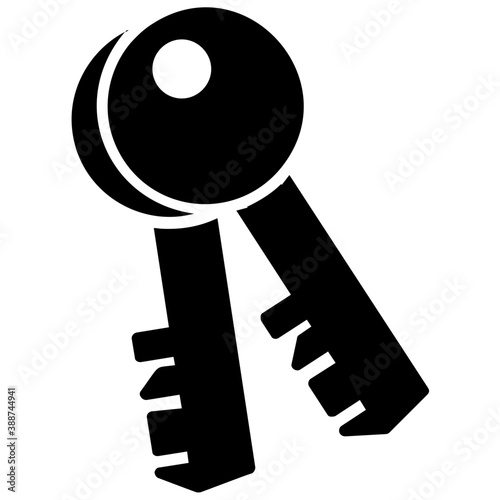 
Pair of keys has been shown to offer keys icon
