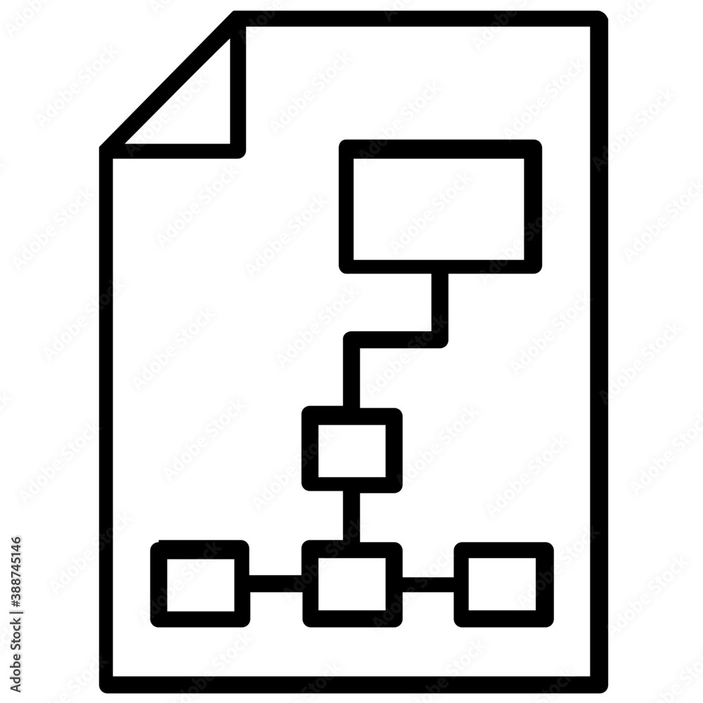 A list of pages and websites on a paper showing icon for site map
A list of pages and websites on a paper showing icon for site map