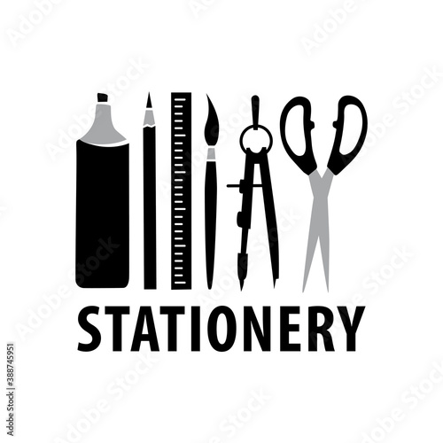 Vector logo, icon for a stationery store