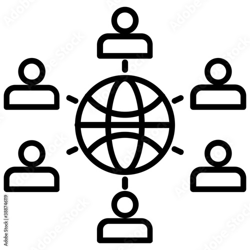 
Human avatar surrounded by a network of entities, this icon is for affiliate marketing 
