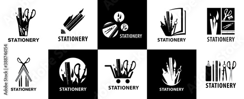 Vector logo, icon for a stationery store