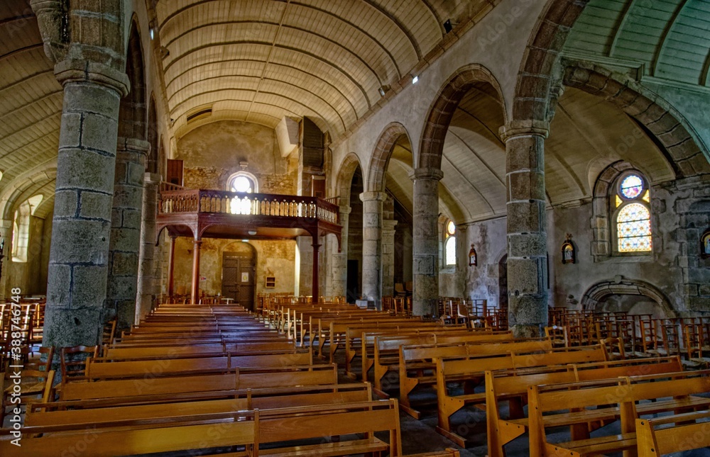 L'église Saint-Sezni, Guissény, Bretagne, France