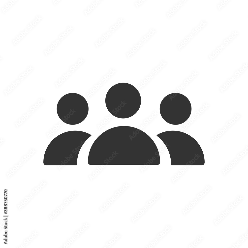 Group icon isolated on white background. People symbol modern, simple, vector, icon for website design, mobile app, ui. Vector Illustration Group icon isolated on white background. People symbol modern, simple, vector, icon for website design, mobile app, ui. Vector Illustration