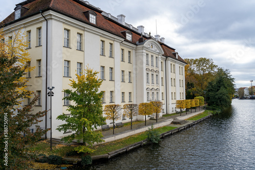 Photography Berlin Germany Castle Köpenick palace in old city autumn fall season leaves chan