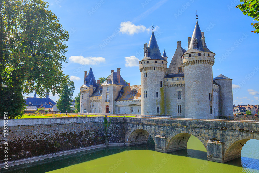 The castle of Sully-sur-Loire, Loire valley, France