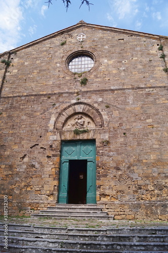 Santa Croce chapel in Volterra  Tuscany  Italy