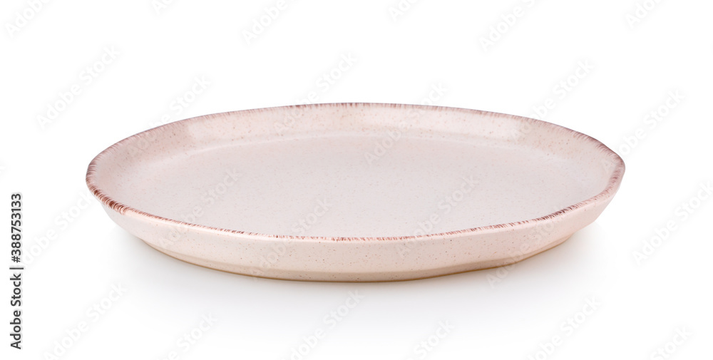 ceramic plate on white background ceramic plate on white background