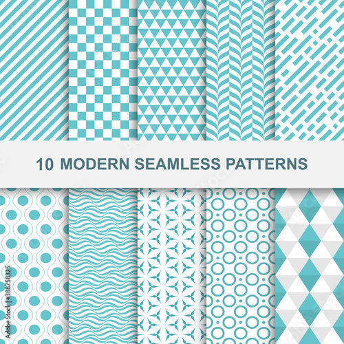Modern seamless geometric patterns