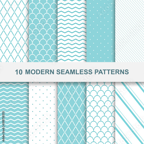 Modern seamless patterns